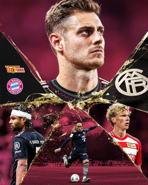 拜仁晒客战柏林聚积海报：斯坦尼西奇、格纳布里等多名球员出镜